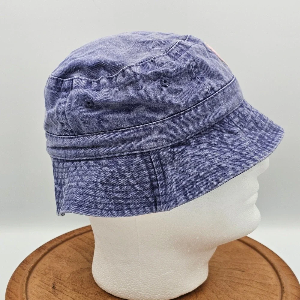 Elmo Sesame Place Heart‎ Bucket Hat Blue Denim SeaWorld Busch Gardens Exclusive